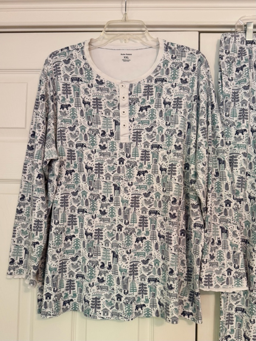 Roller Rabbit Nordic Folk Pima Cotton Pajamas XXL - Picture 2 of 14